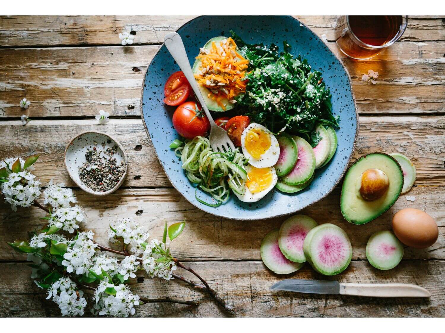 A healthy plate of food