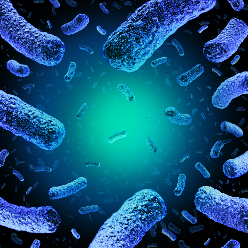 Listeria medical concept, group of bacteria causing illness as a 3D illustration