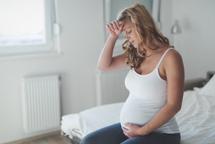 Pregnant woman with headache and nausea