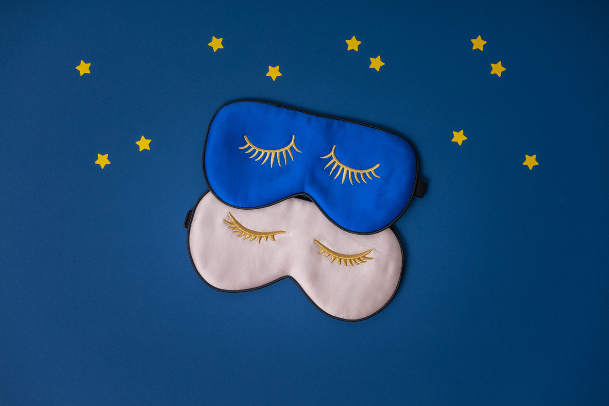 Two sleep masks